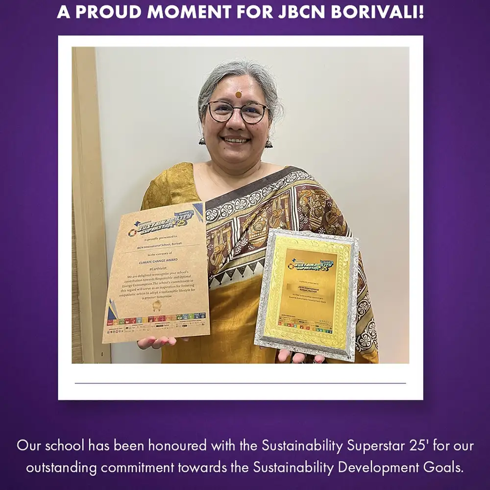 JBCN International School Borivali wins Sustainable Superstar 2025 for outstanding commitment towards the SDG Goals