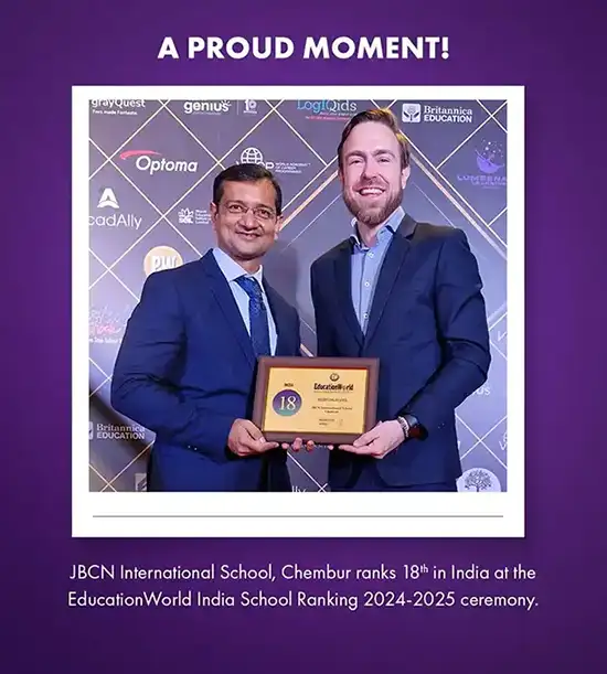 JBCN International School, Chembur ranked 18th in India by Education World 2024-25