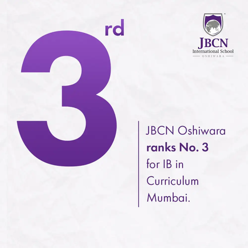 JBCN Oshiwara Ranked No.3 in IB in Mumbai
